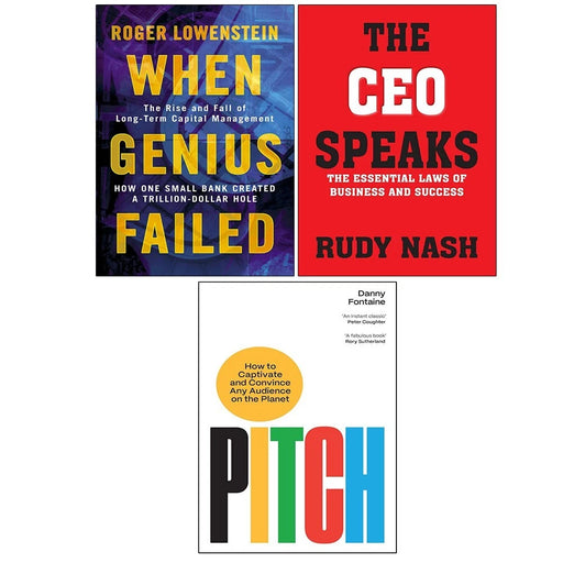 When Genius Failed, CEO Speaks Rudy Nash, Pitch Danny Fontaine 3 Books Set - The Book Bundle