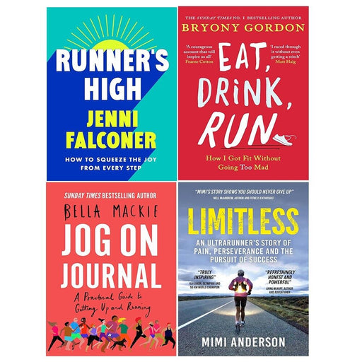 Runners High Jenni Falconer, Eat,Drink,Run, Jog on Journal,Limitless 4 Books Set - The Book Bundle
