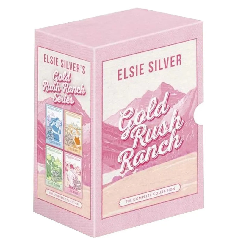Gold Rush Ranch Series 4-book boxed set by Elsie Silver, featuring colorful book covers from the Simon and Schuster UK collection.