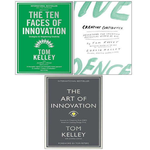 Tom Kelley Collection 3 Books Set Ten Faces of Innovation, Creative Confidence - The Book Bundle