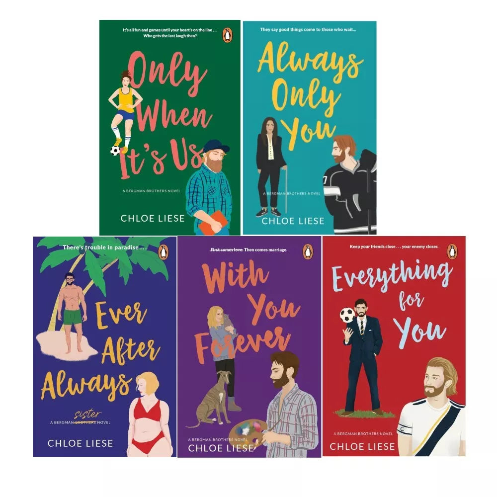 Bergman Brothers 5 Book Collection Set by Chloe Liese (Only When It's ...