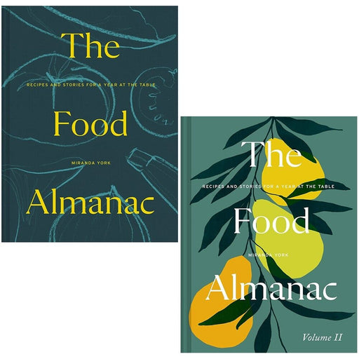 Miranda York Collection 2 Books Set Food Almanac Recipes and Stories - The Book Bundle