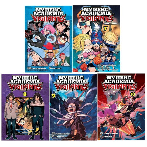 My Hero Academia Vigilantes Serie 6-10 Collection 5 Books Set Hideyuki Furuhashi - The Book Bundle
