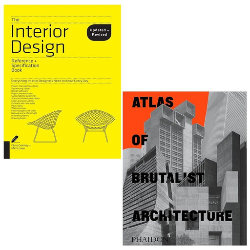 Interior Design Reference, Atlas of Brutalist Architecture (HB) 2 Books Set - The Book Bundle