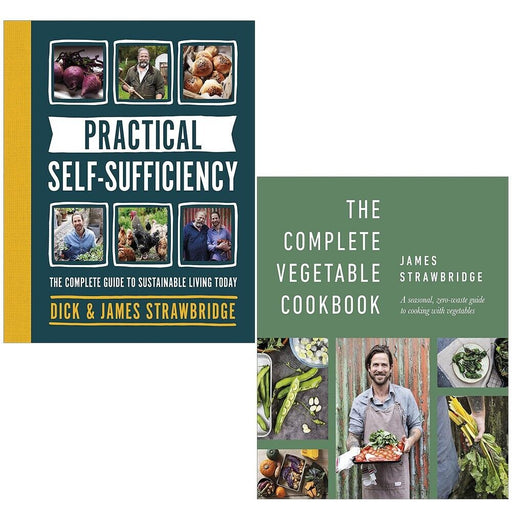James Strawbridge Collection 2 Books Set Vegetable,Practical Self-sufficiency HB - The Book Bundle