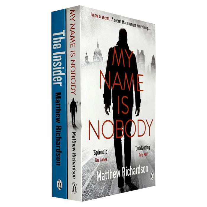 Matthew Richardson 2 Books Collection Set The Insider, My Name Is Nobody - The Book Bundle