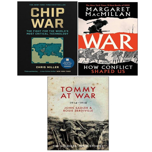 Chip War Chris Miller,War (HB),Tommy At War John Sadler(HB) 3 Books Set - The Book Bundle