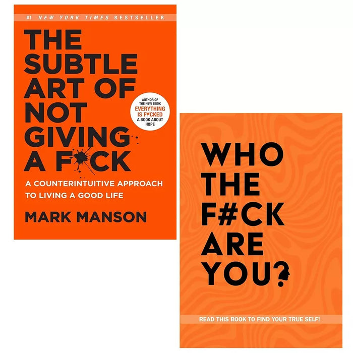 Subtle Art of Not Giving a F ck (HB), Who The F ck Are You Chartwell 2 Books Set - The Book Bundle