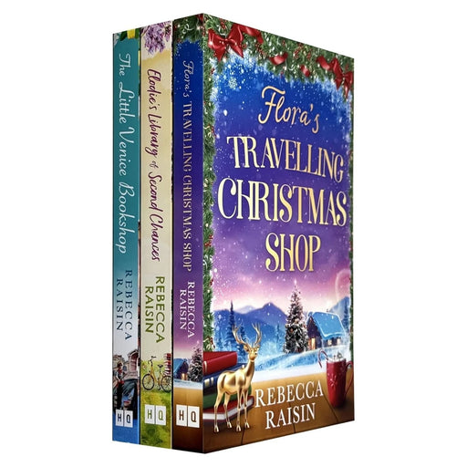 Rebecca Raisin Collection 3 Books Set (Flora's Travelling Christmas Shop, Elodie’s Library of Second Chances & Little Venice Bookshop) - The Book Bundle