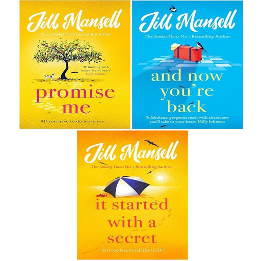 Jill Mansell Collection 3 Books Set It Started with a Secret,And Now You're Back - The Book Bundle