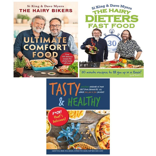 Hairy Bikers Ultimate Comfort Food,Fast Food (HB), Tasty and Healthy 3 Books Set - The Book Bundle