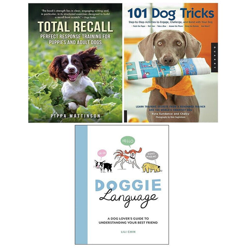 Total Recall, Doggie Language (HB), 101 Dog Tricks Kyra Sundance 3 Books Set - The Book Bundle