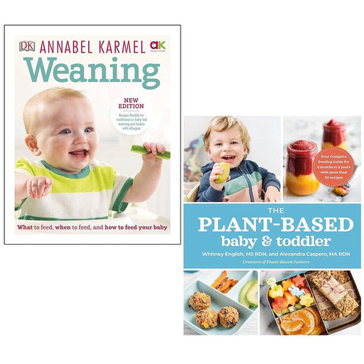 Weaning Annabel Karmel (HB), Plant-Based Baby Toddler Alexandra 2 Books Set - The Book Bundle