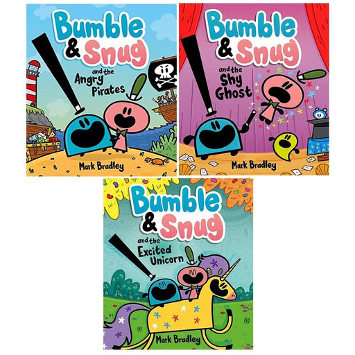 Bumble and Snug Series Collection 3 Books Set by Mark Bradley Angry Pirates,Shy - The Book Bundle