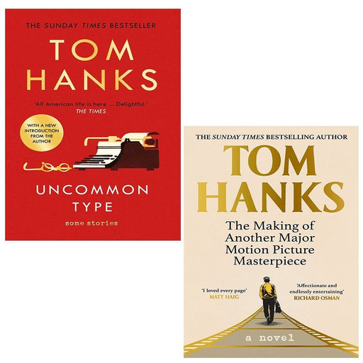 Tom Hanks Collection 2 Books Set Uncommon Type, Making of Another Major Motion - The Book Bundle