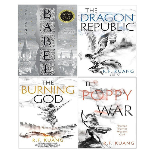 R.F. Kuang Collection 4 Books Set Babel, Poppy War Dragon Republic,Burning God - The Book Bundle