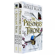 Set of two paperback fantasy novels from Holly Black's Stolen Heir series, including Stolen Heir and Prisoner's Throne, published by Bonnier Books UK.