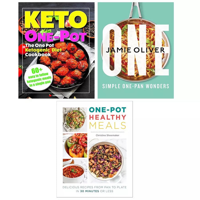 One Jamie Oliver, One Pot Healthy Meals, One Pot Ketogenic Diet Cookbook 3 Books Set - The Book Bundle