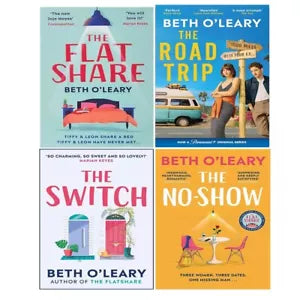 Beth O'Leary Collection 4 Books Set (Flatshare, Switch, Road Trip, The No-Show) - The Book Bundle