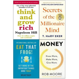 Think And Grow Rich, Eat That Frog, Secrets Of The Millionaire Mind & More 4 Books Collection Set - Non Fiction - Paperback