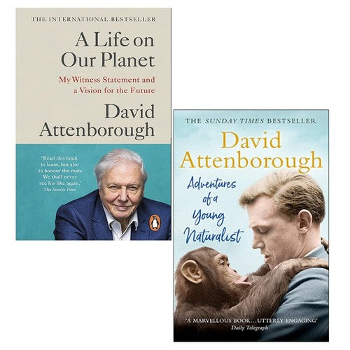A Life on Our Planet & Adventures of a Young Naturalist 2-Book Set by David Attenborough - Non Fiction - Mixed Format