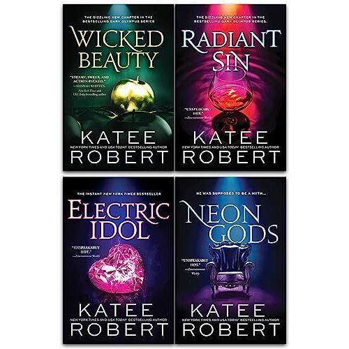 Katee Robert Dark Olympus Series 4 Books Set (Neon Gods, Electric Idol, Wicked Beauty, Radiant Sin) - The Book Bundle
