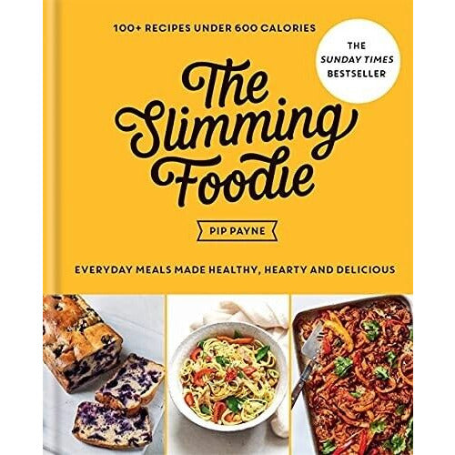 Set of three Pip Payne Slimming Foodie books by Aster, featuring titles on quick and easy slimming recipes, displayed together.
