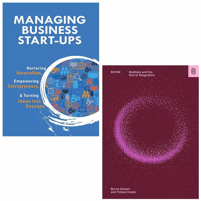 Boom Bubbles Byrne Hobart (HB), Managing Business Start-Ups 2 Books Set - The Book Bundle