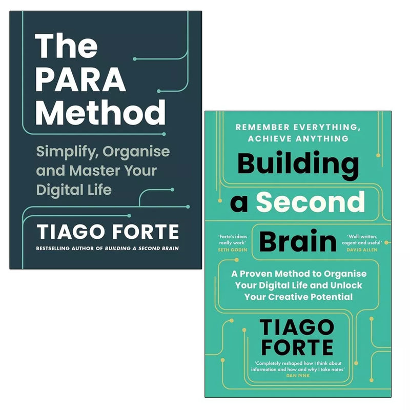 Tiago Forte collection 2 Books Set (The PARA Method, Building a Second Brain) - The Book Bundle
