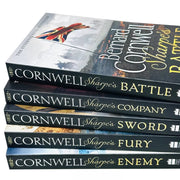 Bernard Cornwell Sharpe Series 5-book collection set in paperback, featuring historical fiction by Harper.
