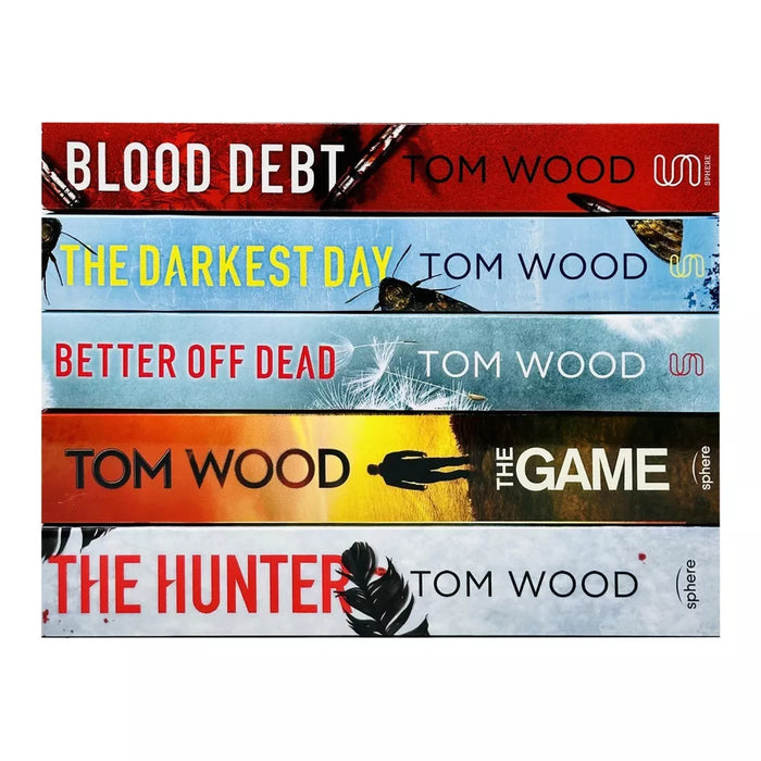 Victor the Assassin Series 5 Books Collection Set by Tom Wood Blood Debt, Hunter - The Book Bundle