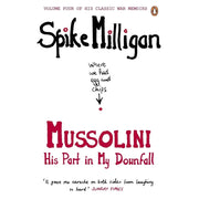 Set of five Spike Milligan memoir books including Peace Work, Adolf Hitler, Rommel, Gunner Who?, Monty, and Mussolini by Penguin Ltd.