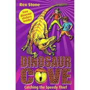 Dinosaur Cove Series 5 Books Collection Set by Rex Stone (Charge of the Three-Horned Monster,March of the Armoured Beasts,  Flight of the Winged Serpent, Catching the Speedy Thief,Stampede of the Giant Reptiles - The Book Bundle
