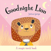Imagine That Publishing Magic Torch Book Series by Joshua George, featuring Goodnight Dog, Frog, Lion, and Koala illustrations.