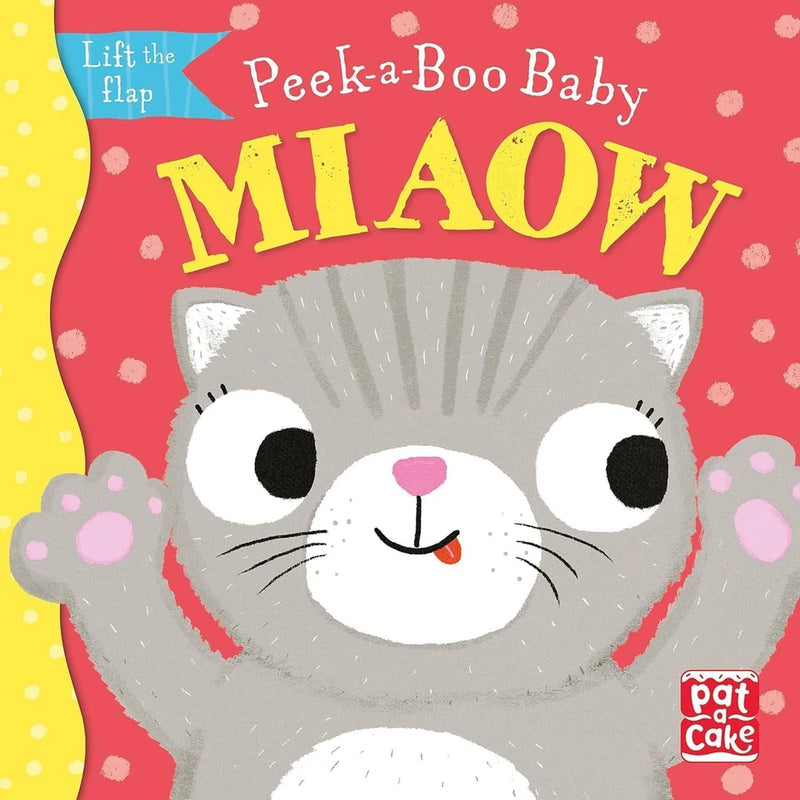 Pat-a-Cake Peek-a-Boo Baby Collection of 5 board books with colorful animal illustrations including Roar, Buzz, I Love You, Moo, and Miaow