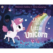Ladybird collection of Ten Minutes to Bed Series 7 books by Rhiannon Fielding, featuring Little Unicorn, Little Dragon, Mermaid, and more.