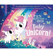 Ladybird Ten Minutes to Bed Series 7 Books collection set by Rhiannon Fielding, featuring Little Unicorn, Baby Unicorn, and Little Monster stories.