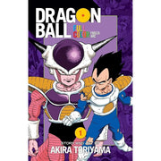 Dragon Ball Full Color Freeza Arc books set by Akira Toriyama, featuring vibrant covers from volumes 1, 3, and 4 by VIZ Media LLC.