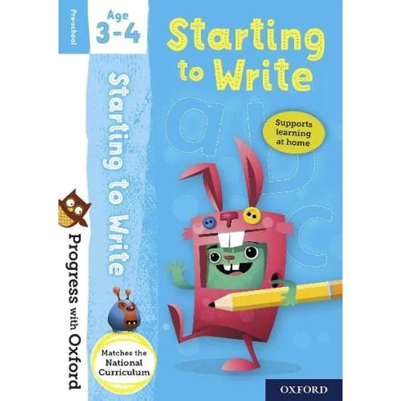Progress with Oxford Activity 5 Books Age 3-4(Shape and Size,Phonics,Numbers ,Colours and Patterns & Starting to Write) - The Book Bundle
