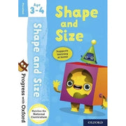 Progress with Oxford Activity 5 Books Age 3-4(Shape and Size,Phonics,Numbers ,Colours and Patterns & Starting to Write) - The Book Bundle