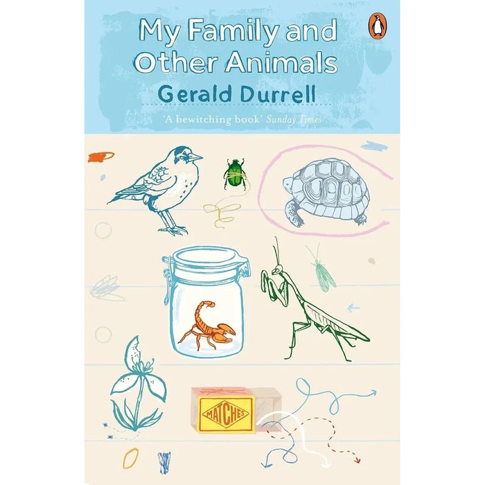 Gerald Durrell 2 Books Collection Set(My Family and Other Animals & The Corfu Trilogy)