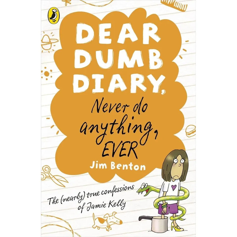 Dear Dumb Diary Series Jim Benton 3 Books Collection Set (My Pants are Haunted,Am I the Princess or the Frog?: 3 &  Never Do Anything, Ever: 4) - The Book Bundle