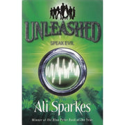 Ali Sparkes Unleashed series book set featuring "Mind Over Matter," "Trick Or Truth," and "Speak Evil" from OUP Oxford.