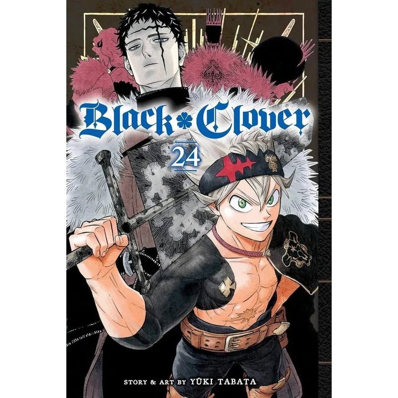 Black Clover manga collection Vol 24-31 by Yuki Tabata, VIZ Media, seven-book set featuring colorful manga covers and artwork.