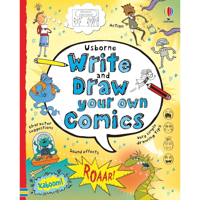 Usborne My First Story Writing Book, Write and Draw Your Own Comics 2 Books  Collection Set - The Book Bundle