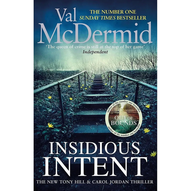 Tony hill and Carol Jordan Collection 2 Books Set by Val Mcdermid(insidious intent & out of bounds) - The Book Bundle
