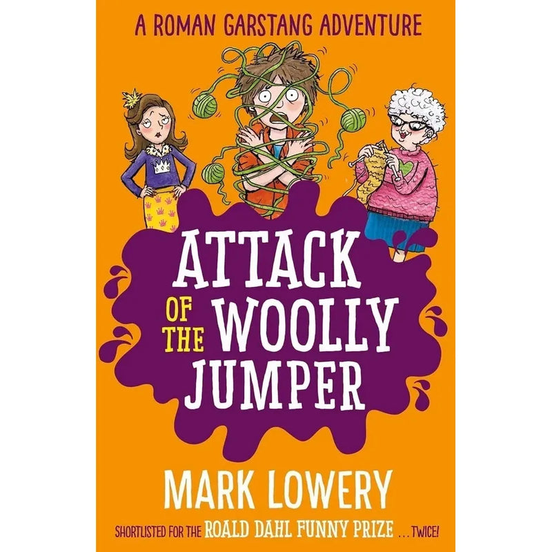Roman Garstang Disasters Series 4 Books Collection Set by Mark Lowery(The Chicken Nugget ,Ambush Attack of the Woolly Jumper, The Great Caravan Catastrophe & Revenge of the Spaghetti Hoops) - The Book Bundle