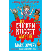 Roman Garstang Disasters Series 4 Books Collection Set by Mark Lowery(The Chicken Nugget ,Ambush Attack of the Woolly Jumper, The Great Caravan Catastrophe & Revenge of the Spaghetti Hoops) - The Book Bundle