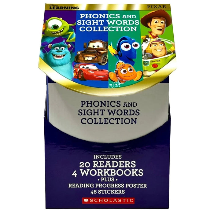 Pixar Phonics and Sight Words Collection (24 Book Set, Learning) by Scholastic - The Book Bundle