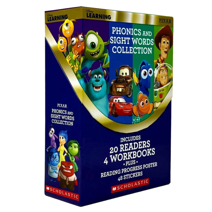 Pixar Phonics and Sight Words Collection (24 Book Set, Learning) by Scholastic - The Book Bundle